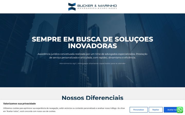Screenshot of buckermarinho.com.br