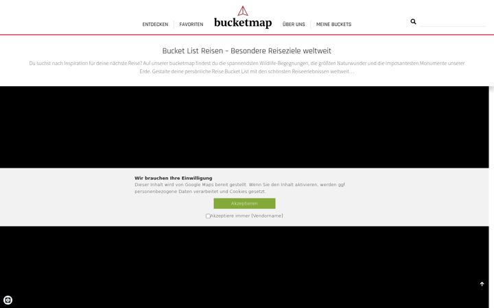 Screenshot of bucketmap.de