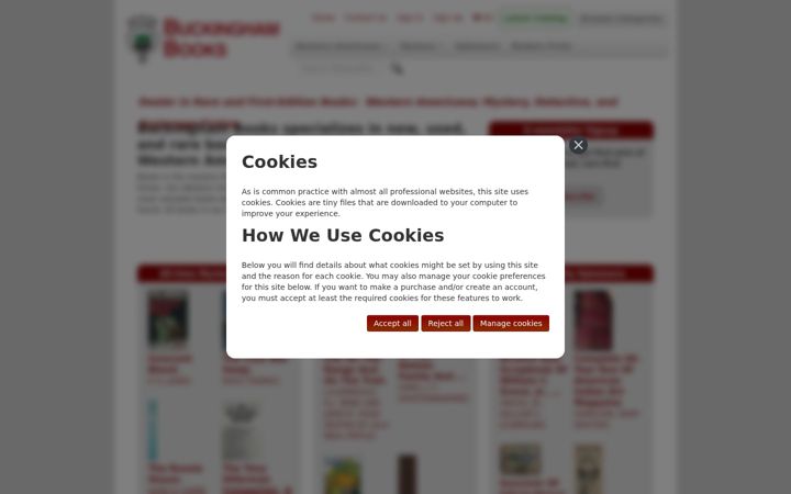 Screenshot of buckinghambooks.com
