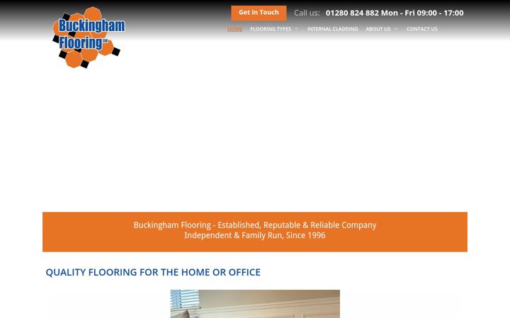 Screenshot of buckinghamflooring.co.uk