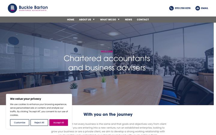 Screenshot of bucklebarton.co.uk