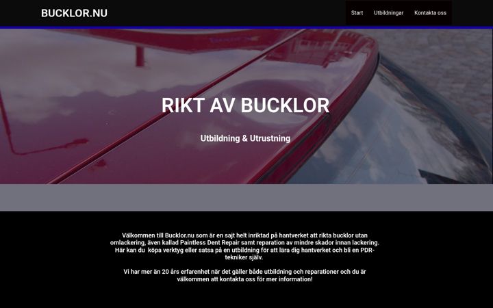 Screenshot of bucklor.nu
