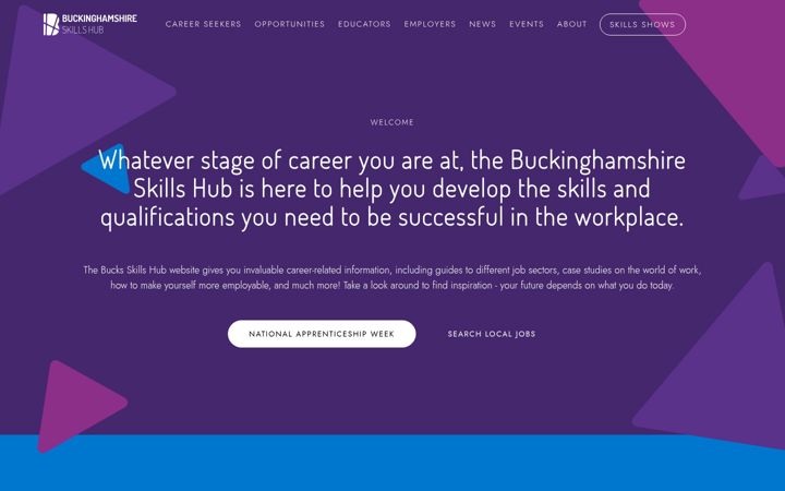 Screenshot of bucksskillshub.org
