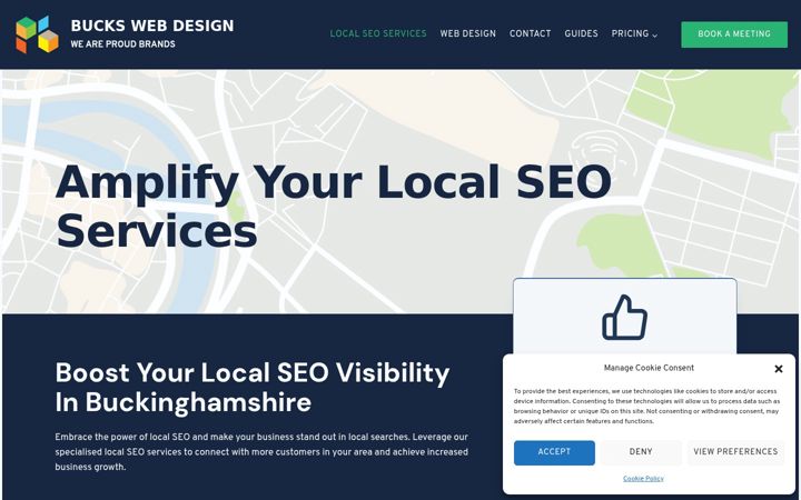 Screenshot of buckswebdesign.uk