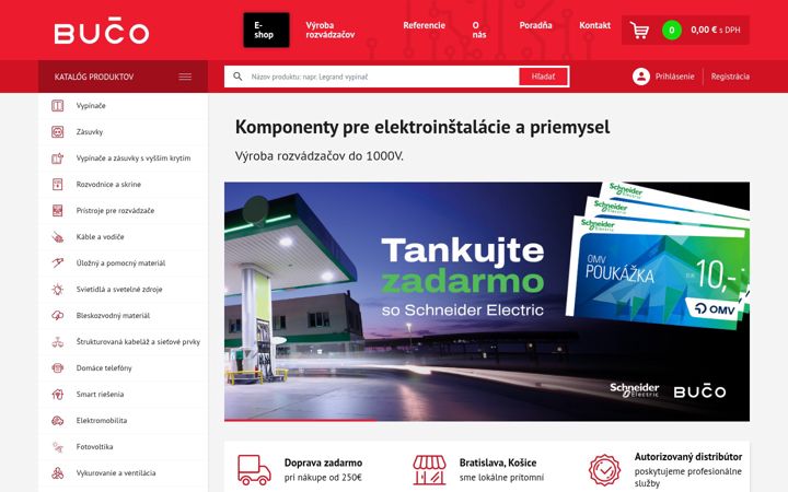 Screenshot of buco.sk
