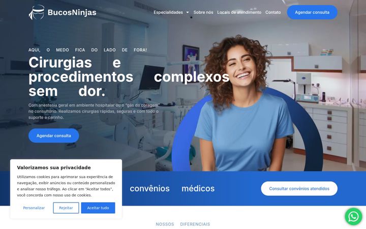 Screenshot von bucosninjas.com.br