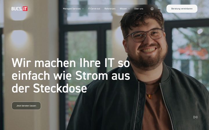 Captură de ecran a bucs-it.de