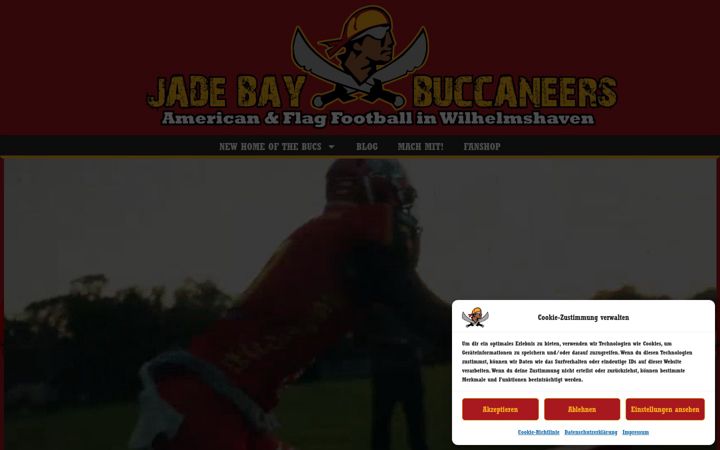 Captură de ecran a bucs.football