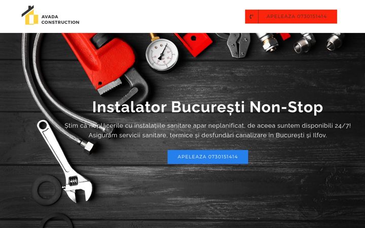Capture d'écran de bucuresti-instalatii.ro