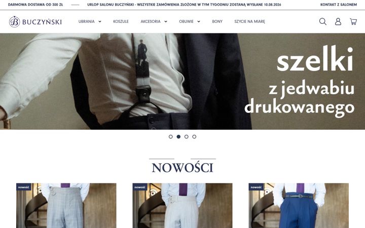 Skærmbillede af buczynskisklep.pl