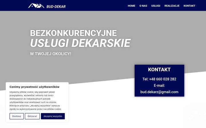 Screenshot of bud-dekar.pl