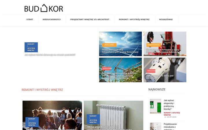 Screenshot of bud-kor.pl