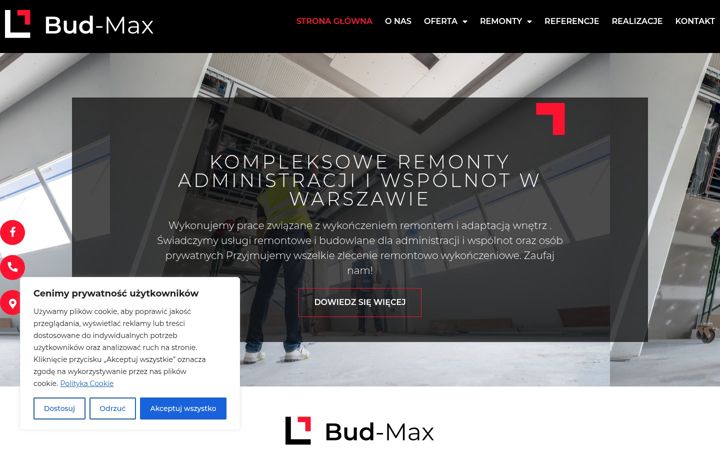 Ekraanipilt saidist bud-max.waw.pl