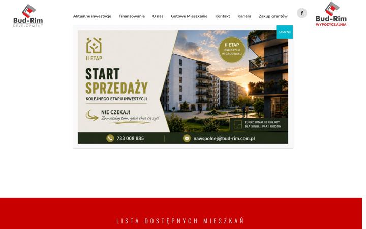 Ekraanipilt saidist bud-rim.com.pl
