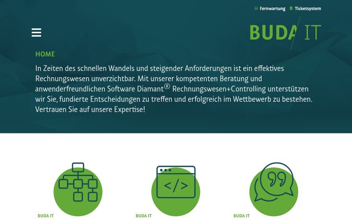 Screenshot of buda-it.de