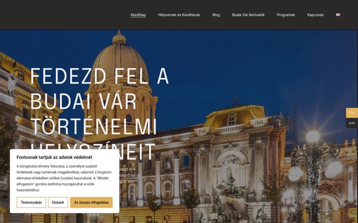 Screenshot stránky budabestevent.hu
