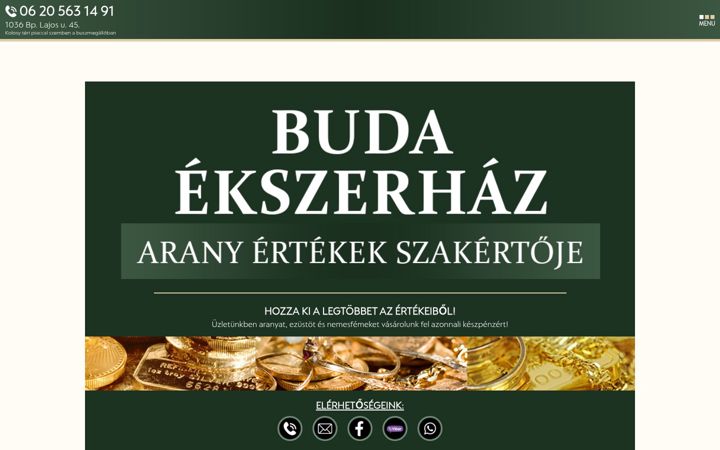 Képernyőkép: budaekszerhaz.hu