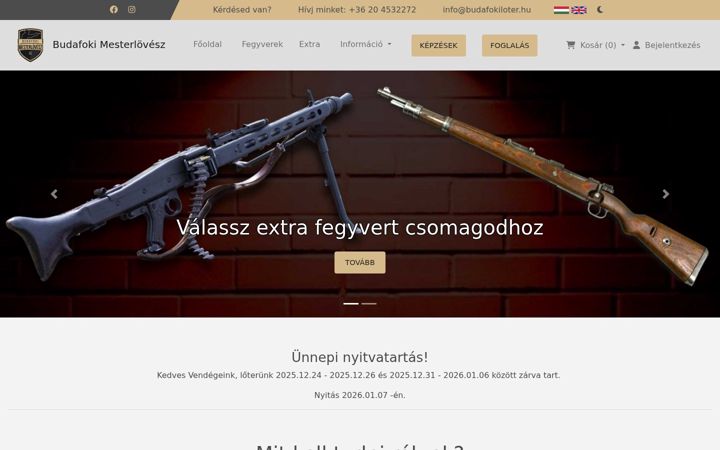 Képernyőkép: budafokimesterlovesz.hu