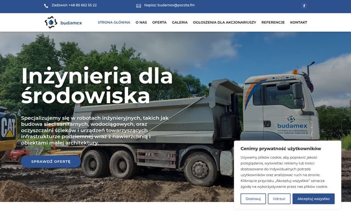 Ekraanipilt saidist budamex.bialystok.pl