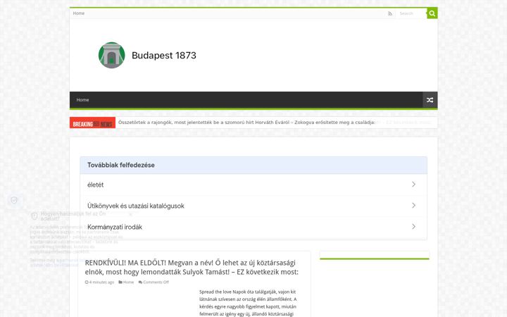 Screenshot of budapest-news.com