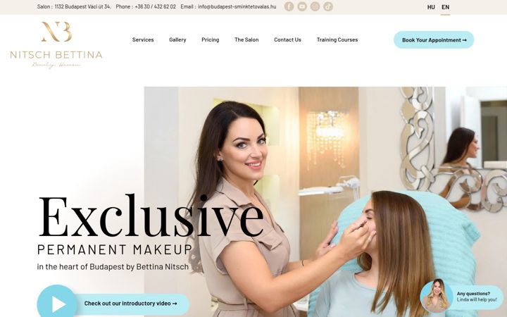 Ekrānuzņēmums no budapest-permanentmakeup.hu