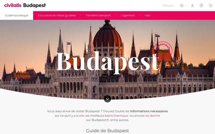 Екранна снимка на budapest.fr