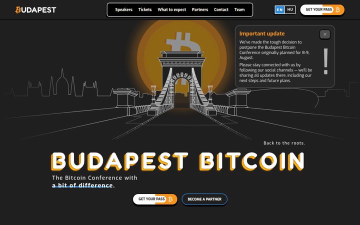 Screenshot von budapestbitcoin.com