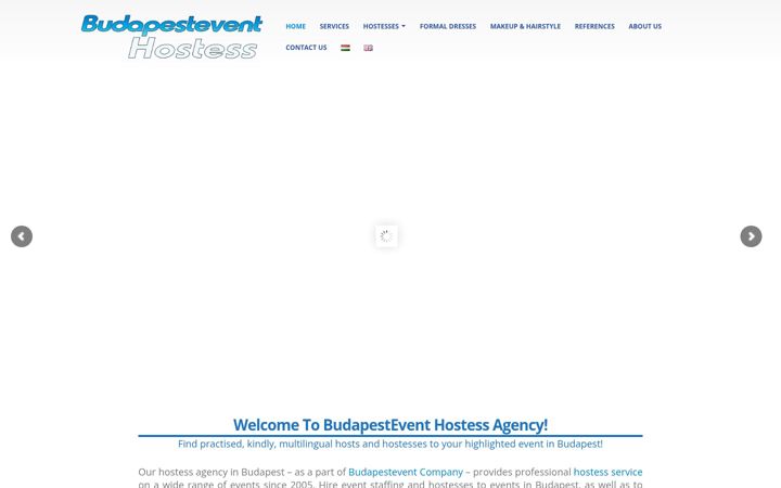 Képernyőkép: budapesteventhostess.hu
