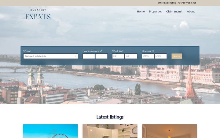 Screenshot of budapestexpats.com