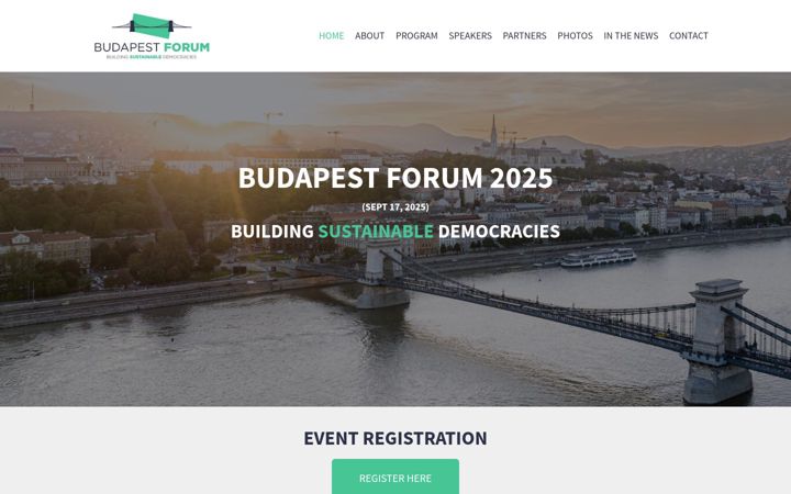 Screenshot of budapestforum.org