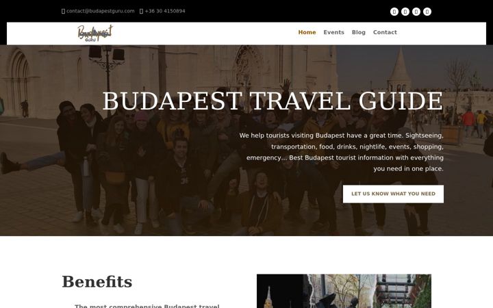 Screenshot of budapestguru.com