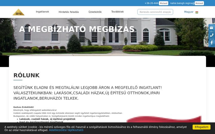 Képernyőkép: budapesthomes.hu