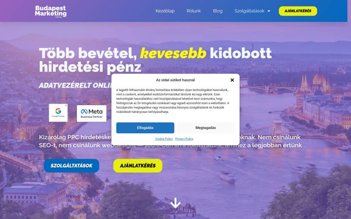 Screenshot of budapestmarketing.com