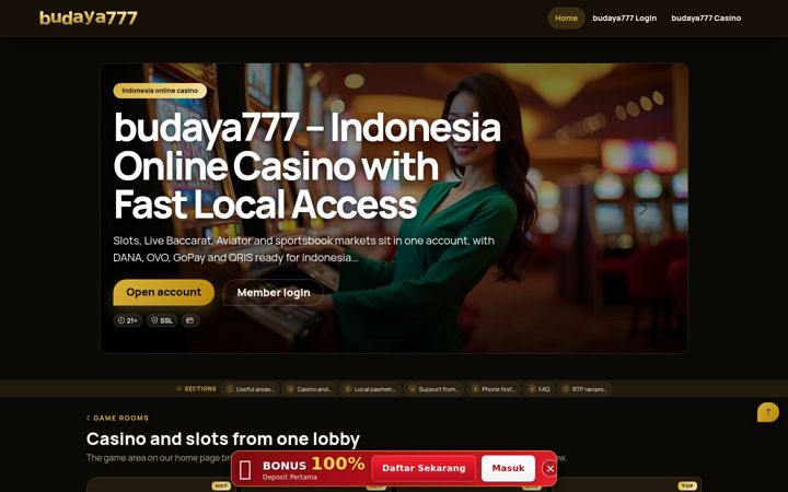 Screenshot of budaya777.net