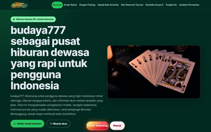 Screenshot of budaya777.org