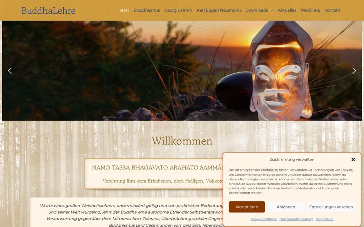 Screenshot of buddhalehre.de
