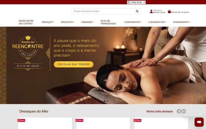 Screenshot of buddhaspa.com.br