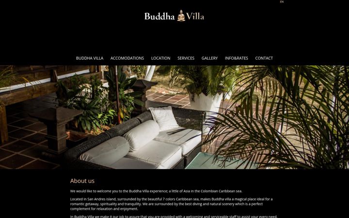 Screenshot of buddhavilla.com
