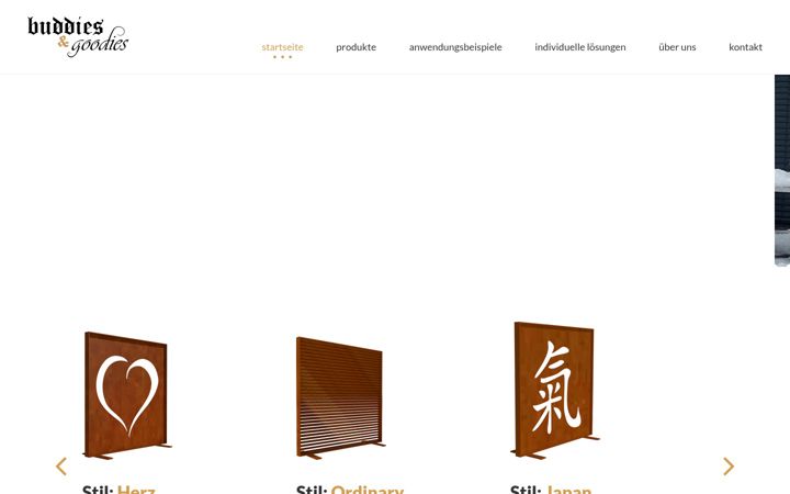 Screenshot of buddies-goodies.de