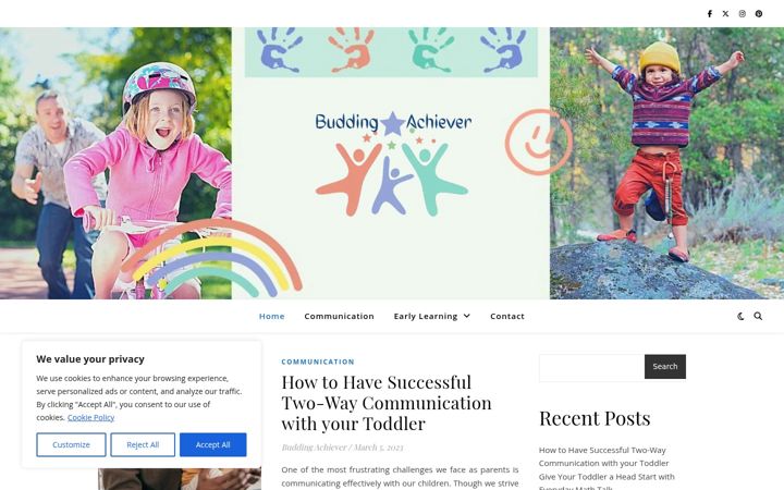 Screenshot of buddingachieverdemo2.com