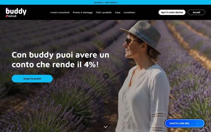 Screenshot του buddybank.it
