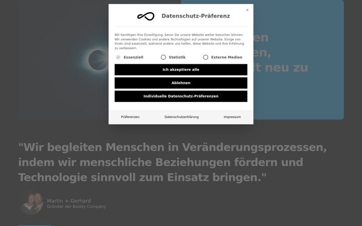 Captura de pantalla de buddycompany.de