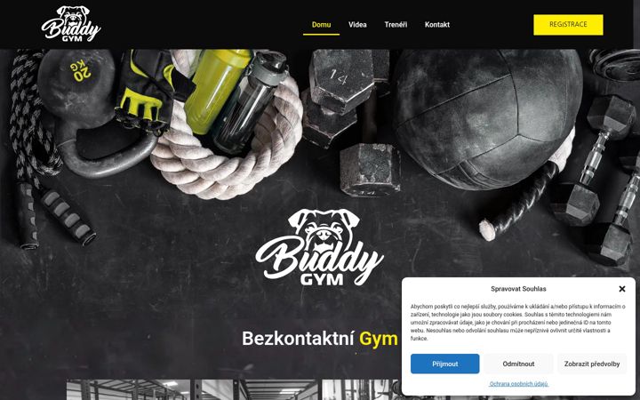 Zrzut ekranu buddygym.cz