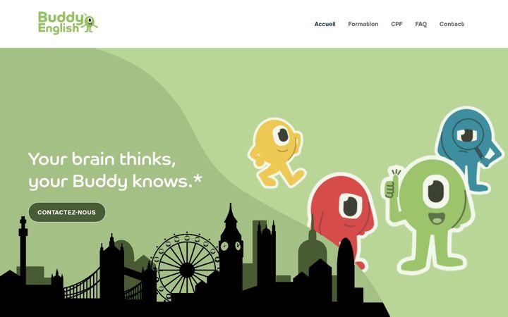 Screenshot of buddysenglish.com