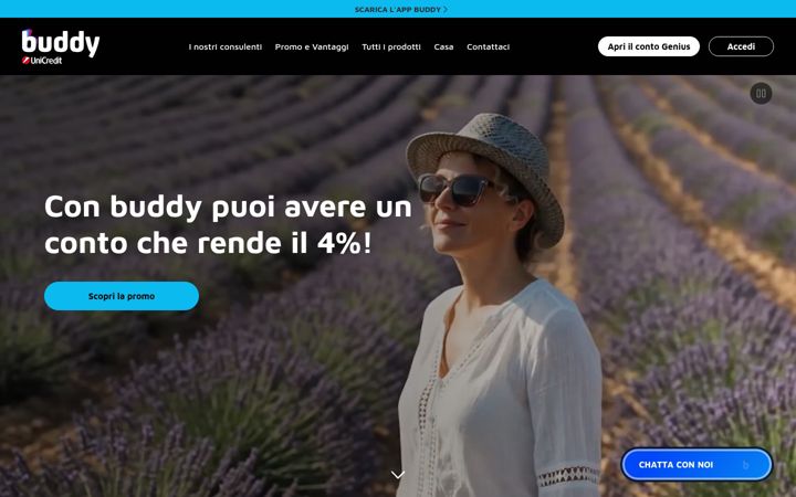 Screenshot of buddyunicredit.it