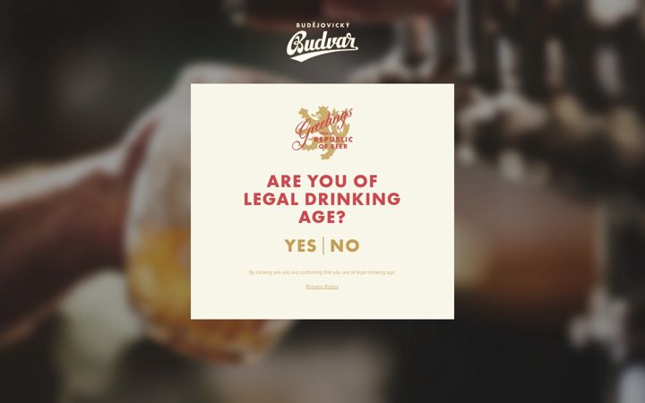 Screenshot of budejovicky-budvar.com