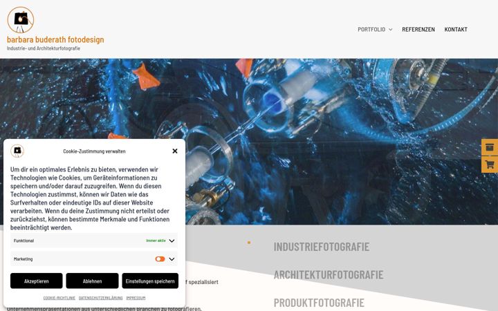 Screenshot of buderath-fotodesign.de