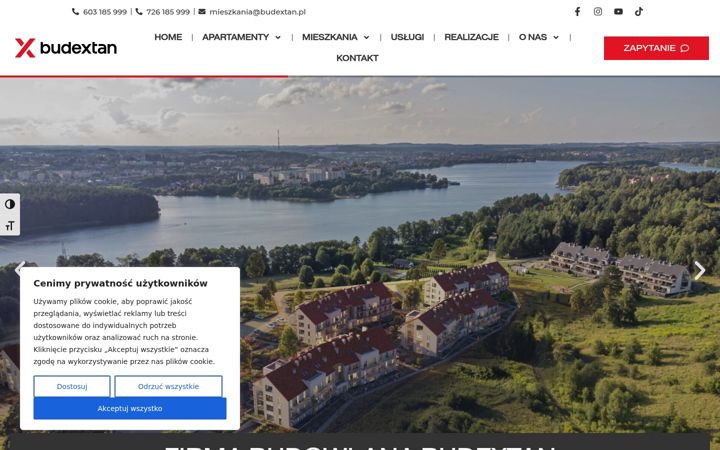 Ekraanipilt saidist budextan.pl