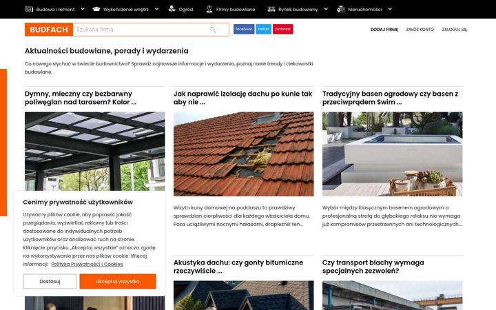 Screenshot of budfach.pl