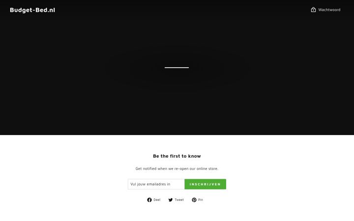 Screenshot of budget-bed.nl
